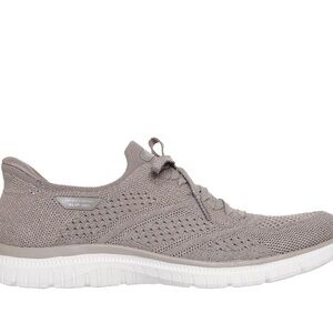 Skechers Women's Virtue Swift Fit Hands Free Shoe, Taupe, Size 6
